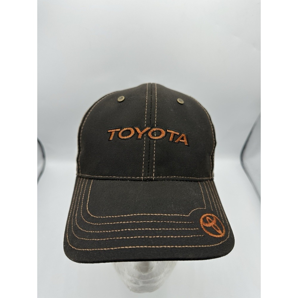 Toyota Gateway To Adventure Hat Cap Black Orange Strapback NWT Adjustable